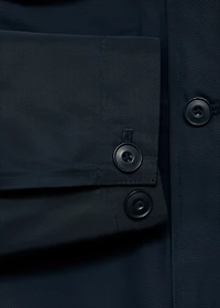 Water-repellent jacket with pockets