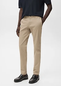 Barna slim-fit twill chino pants