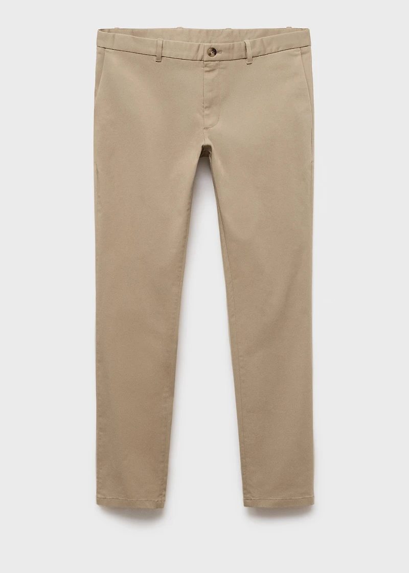 Barna slim-fit twill chino pants