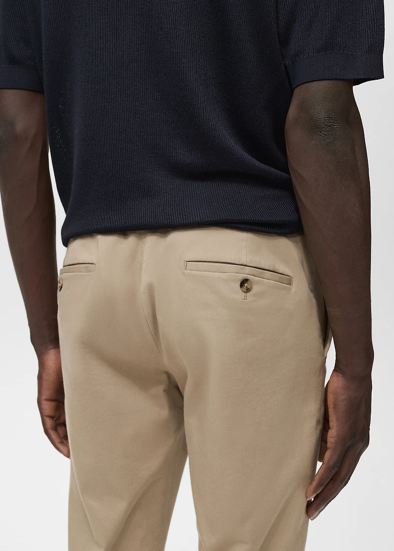 Barna slim-fit twill chino pants