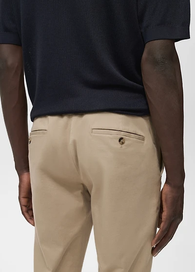 Barna slim-fit twill chino pants