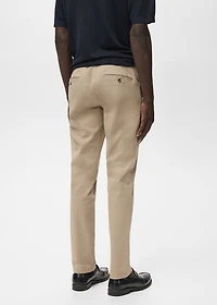 Barna slim-fit twill chino pants