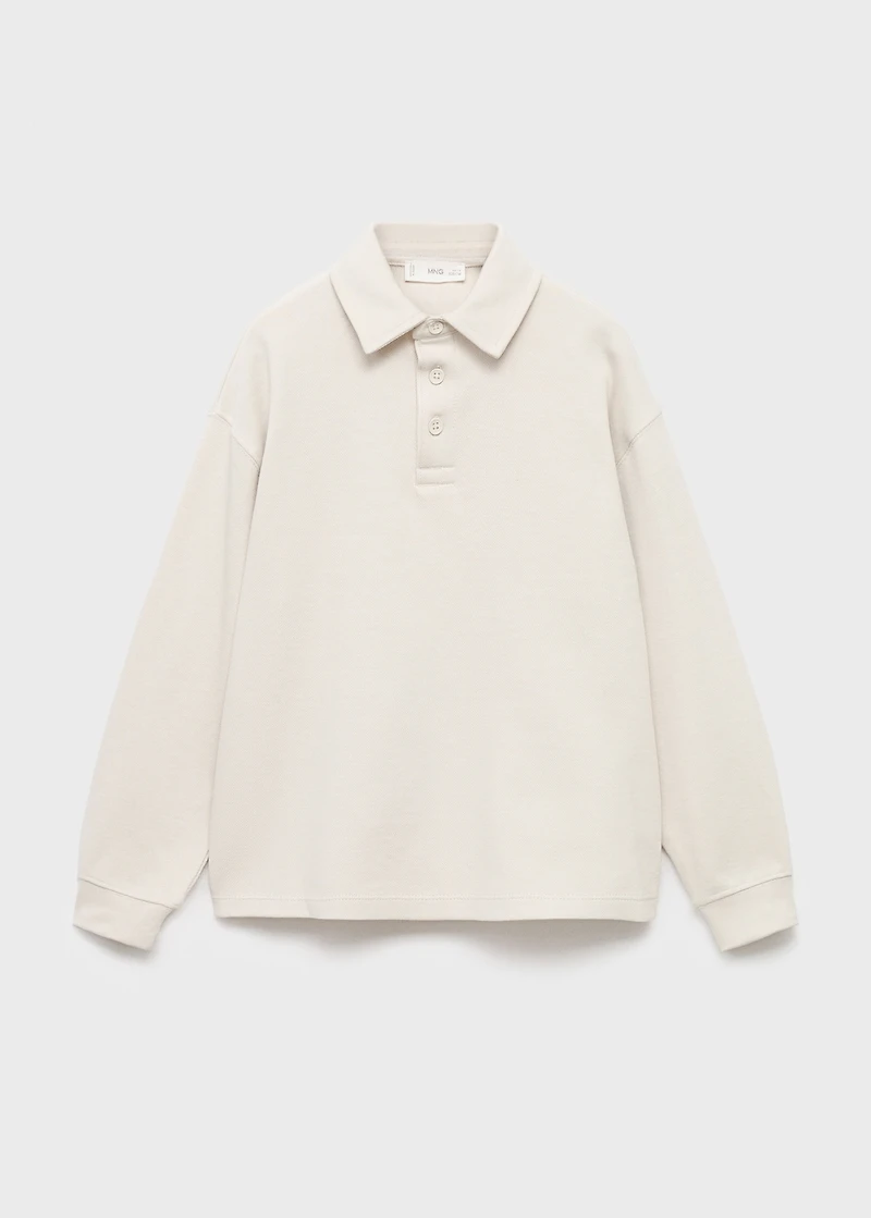 Polo-neck sweatshirt