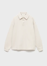Polo-neck sweatshirt