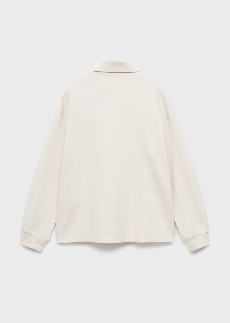 Polo-neck sweatshirt
