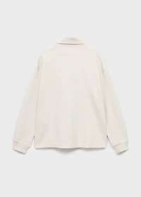 Polo-neck sweatshirt