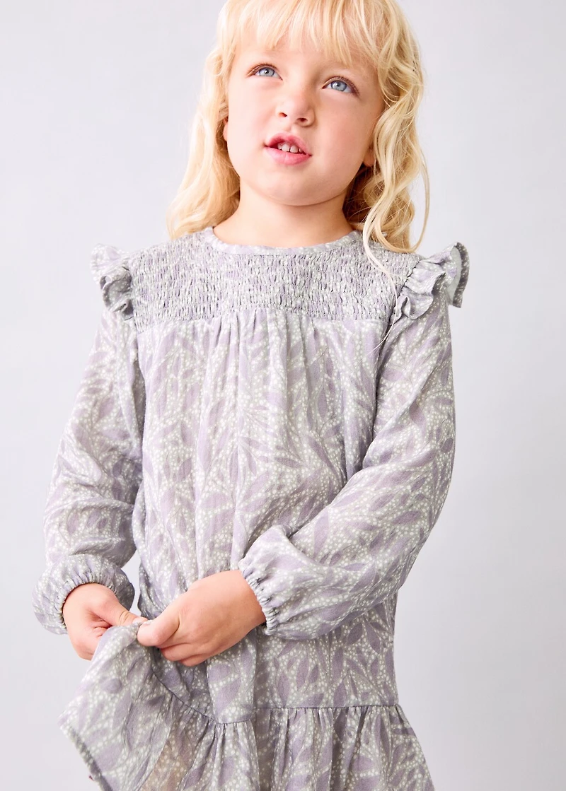 Printed cotton dress