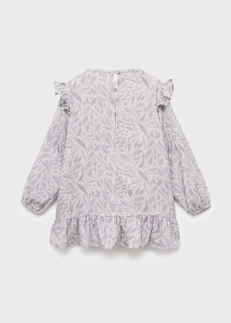 Printed cotton dress