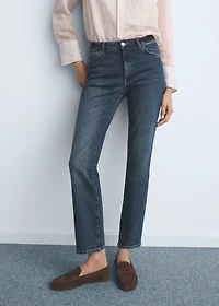 Mid-rise slim-fit jeans