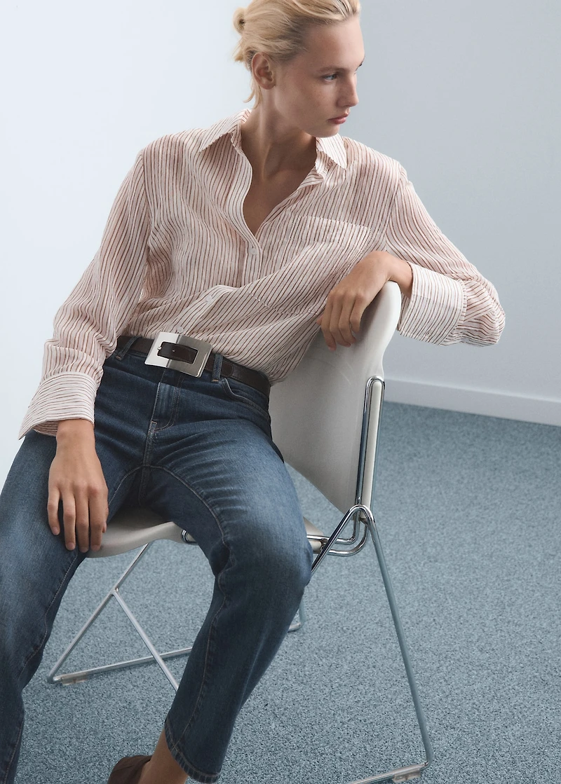 Mid-rise slim-fit jeans