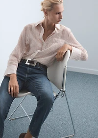 Mid-rise slim-fit jeans