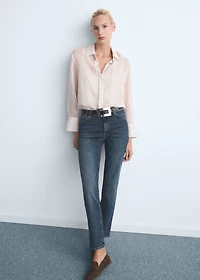 Mid-rise slim-fit jeans