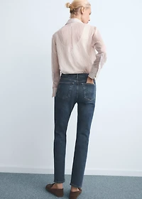 Mid-rise slim-fit jeans