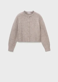 Knitted button cardigan