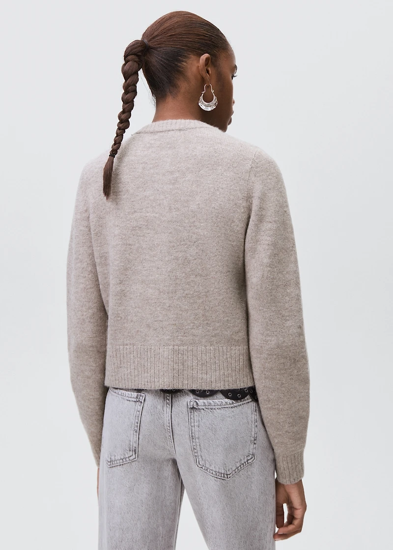 Knitted button cardigan