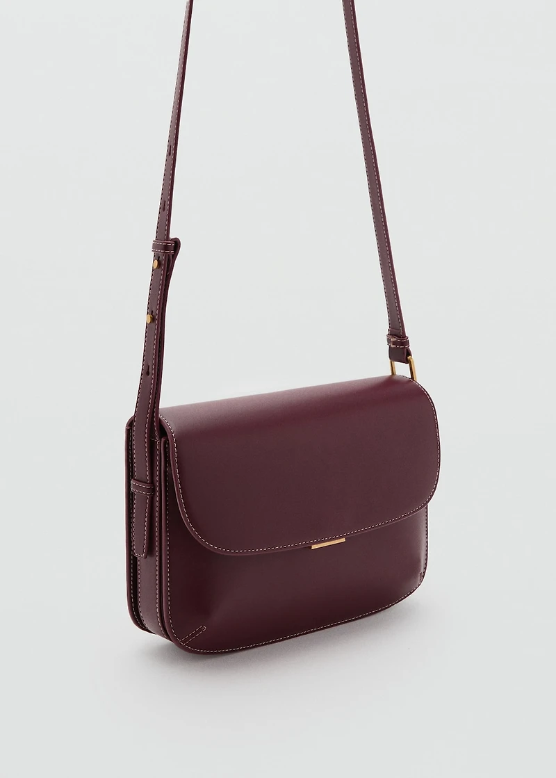 Crossbody bag with flap