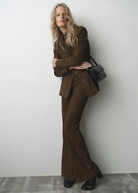 Crossbody bag with flap