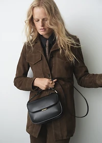 Crossbody bag with flap