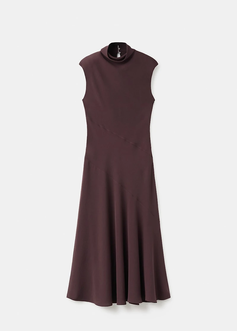 A-line turtleneck dress