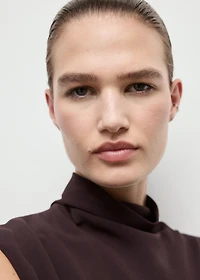 A-line turtleneck dress