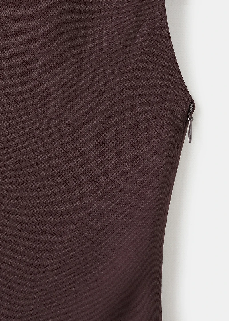 A-line turtleneck dress