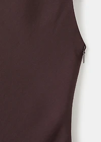 A-line turtleneck dress