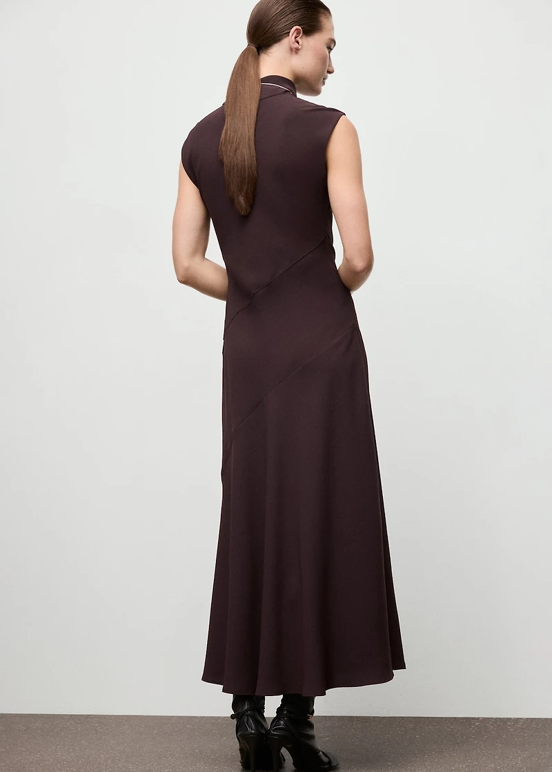 A-line turtleneck dress