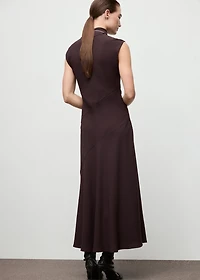 A-line turtleneck dress