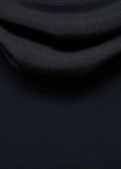 Draped neck dress with opening