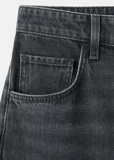 Mid-rise barrel jeans