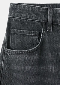Mid-rise barrel jeans