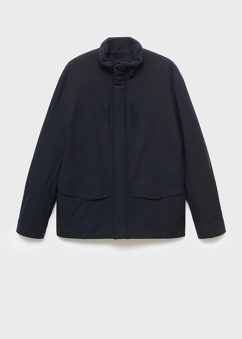 Waterproof jacket with Thermolite® padding