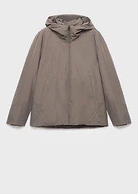 Water-repellent Thermolite® hooded jacket