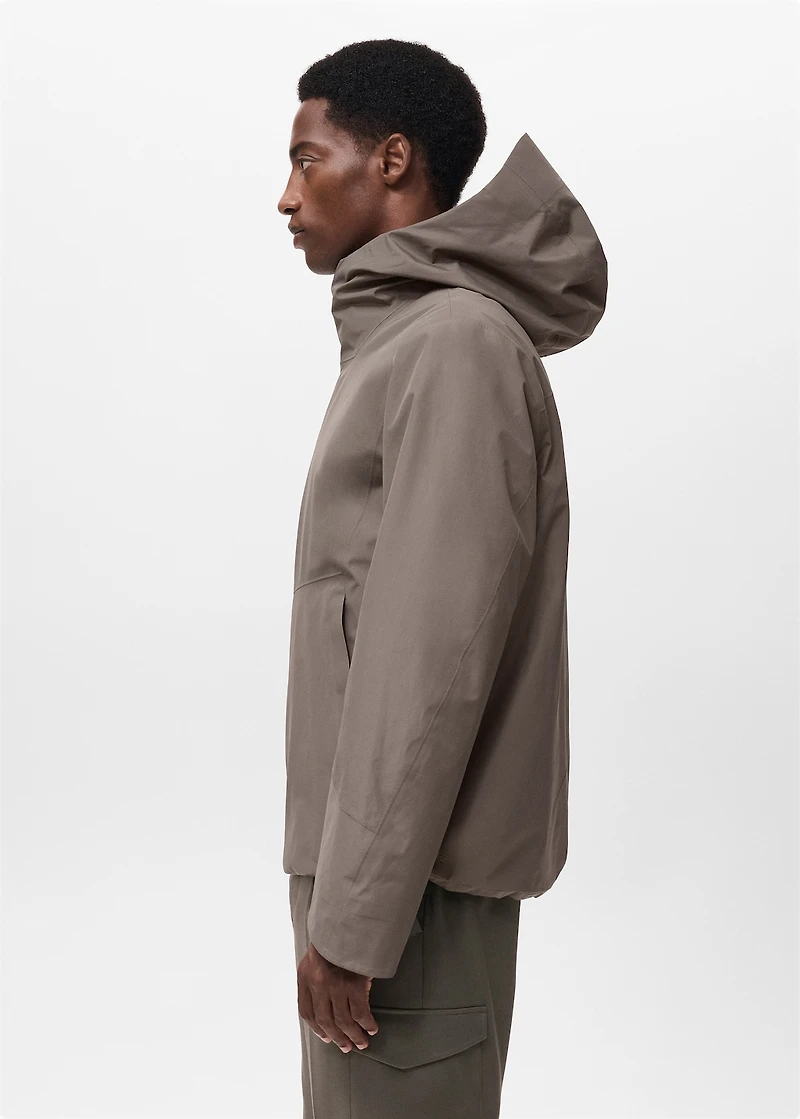 Water-repellent Thermolite® hooded jacket