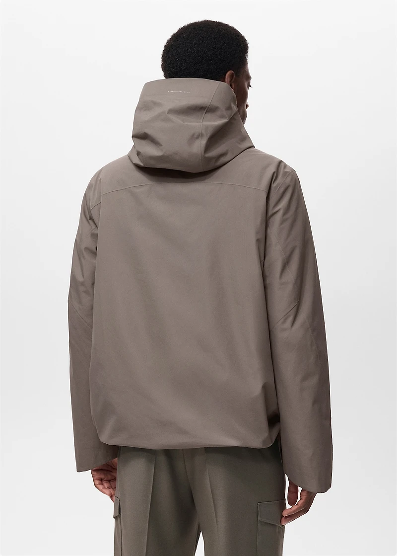 Water-repellent Thermolite® hooded jacket
