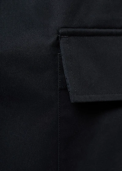 Regular-fit cotton cargo pants