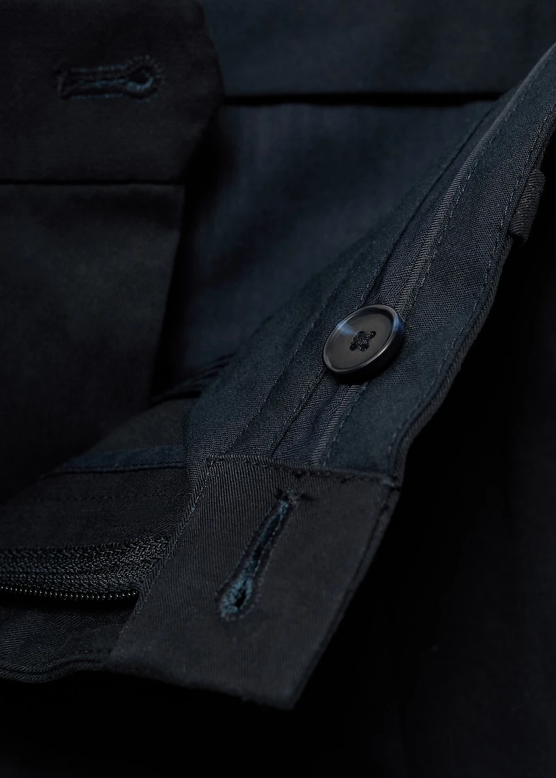 Regular-fit cotton cargo pants