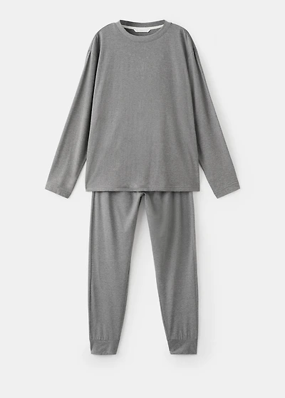 Long cotton pajama pack