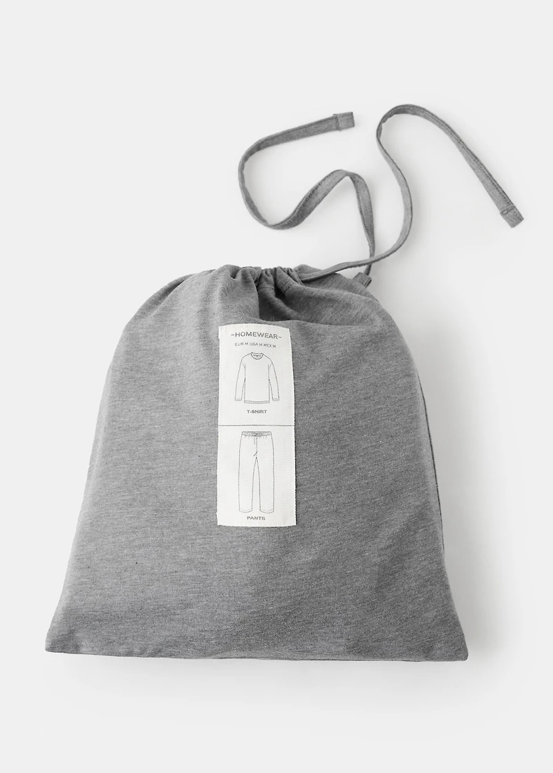 Long cotton pajama pack