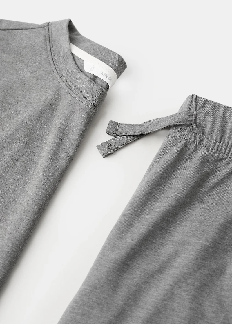 Long cotton pajama pack