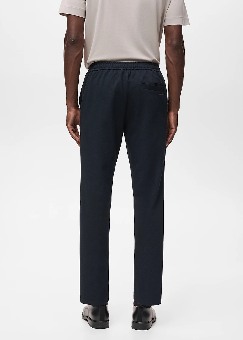 Technical structured joggers