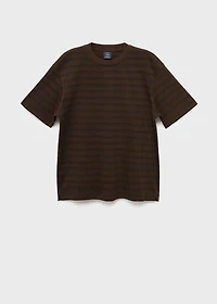 100% cotton relaxed-fit striped t-shirt
