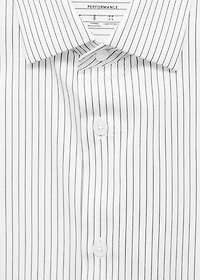 Regular-fit non-iron cotton striped shirt