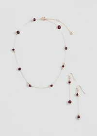 Necklace and earrings set
