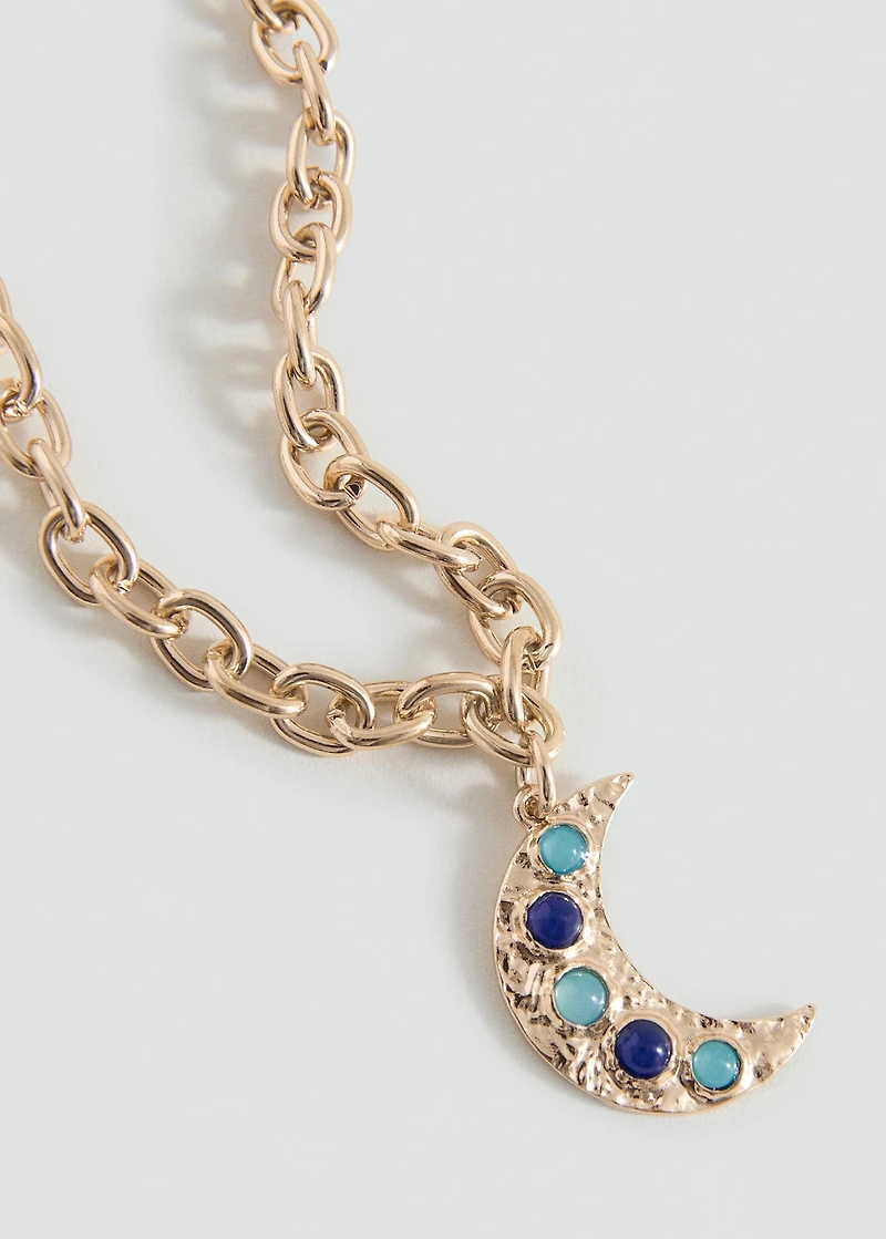 Moon pendant necklace