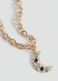 Moon pendant necklace