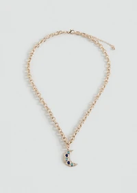 Moon pendant necklace