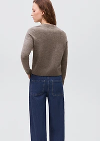 Studded knitted sweater