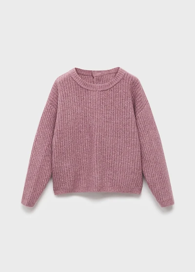 Knitted ribbed sweater