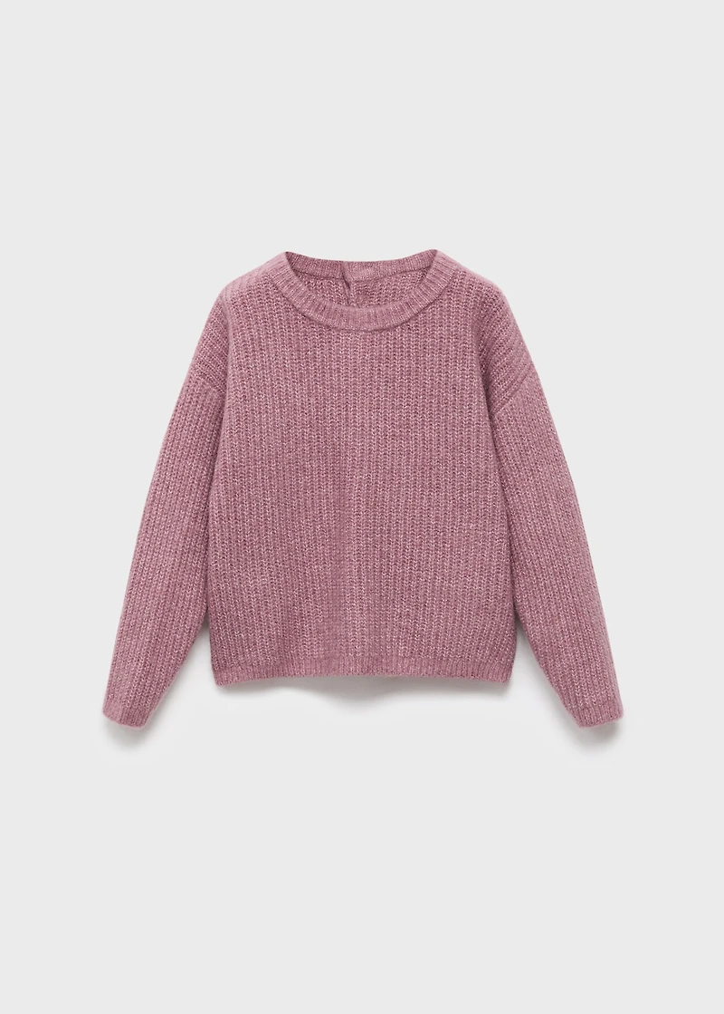Knitted ribbed sweater
